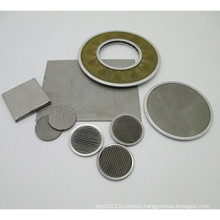 Stainless steel sintered wire mesh filter disc